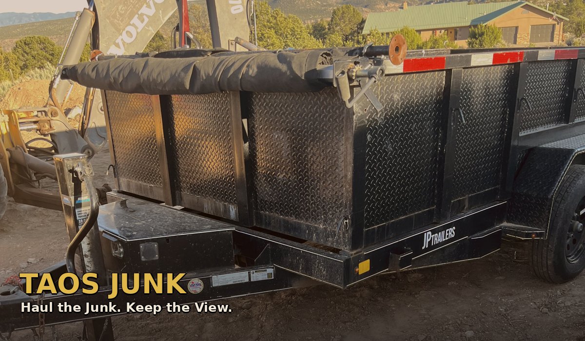 Junk removal dump trailer in Taos NM - furniture removal, appliance hauling, and estate cleanout service in Taos County